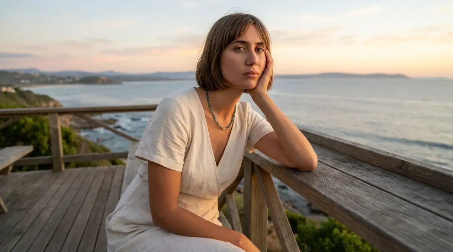 Halskette Lola Sterling Silber mit Apatit und Amazonit  Perlen